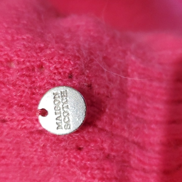 Maison scotch wool alpaca blend smart tarte bold pink and green 2 pack sweaters - Picture 4 of 9